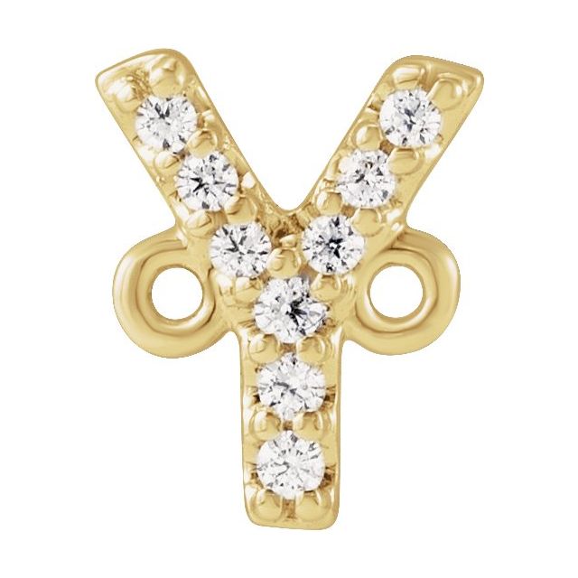 .04 CTW Natural Diamond Initial Link