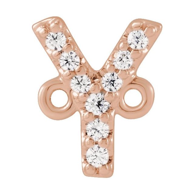 .04 CTW Natural Diamond Initial Link