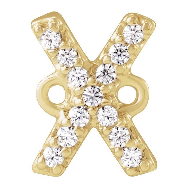 .04 CTW Natural Diamond Initial Link