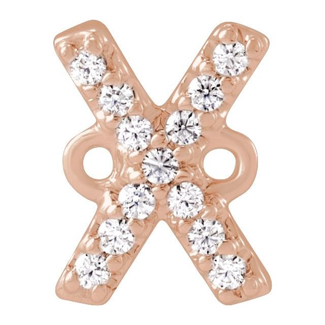 .04 CTW Natural Diamond Initial Link