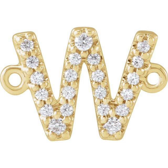 .07 CTW Natural Diamond Initial Link