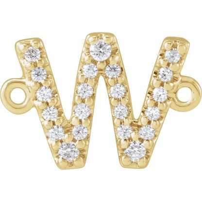 .07 CTW Natural Diamond Initial Link