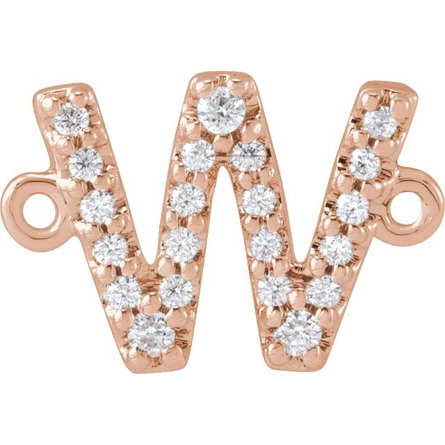 .07 CTW Natural Diamond Initial Link