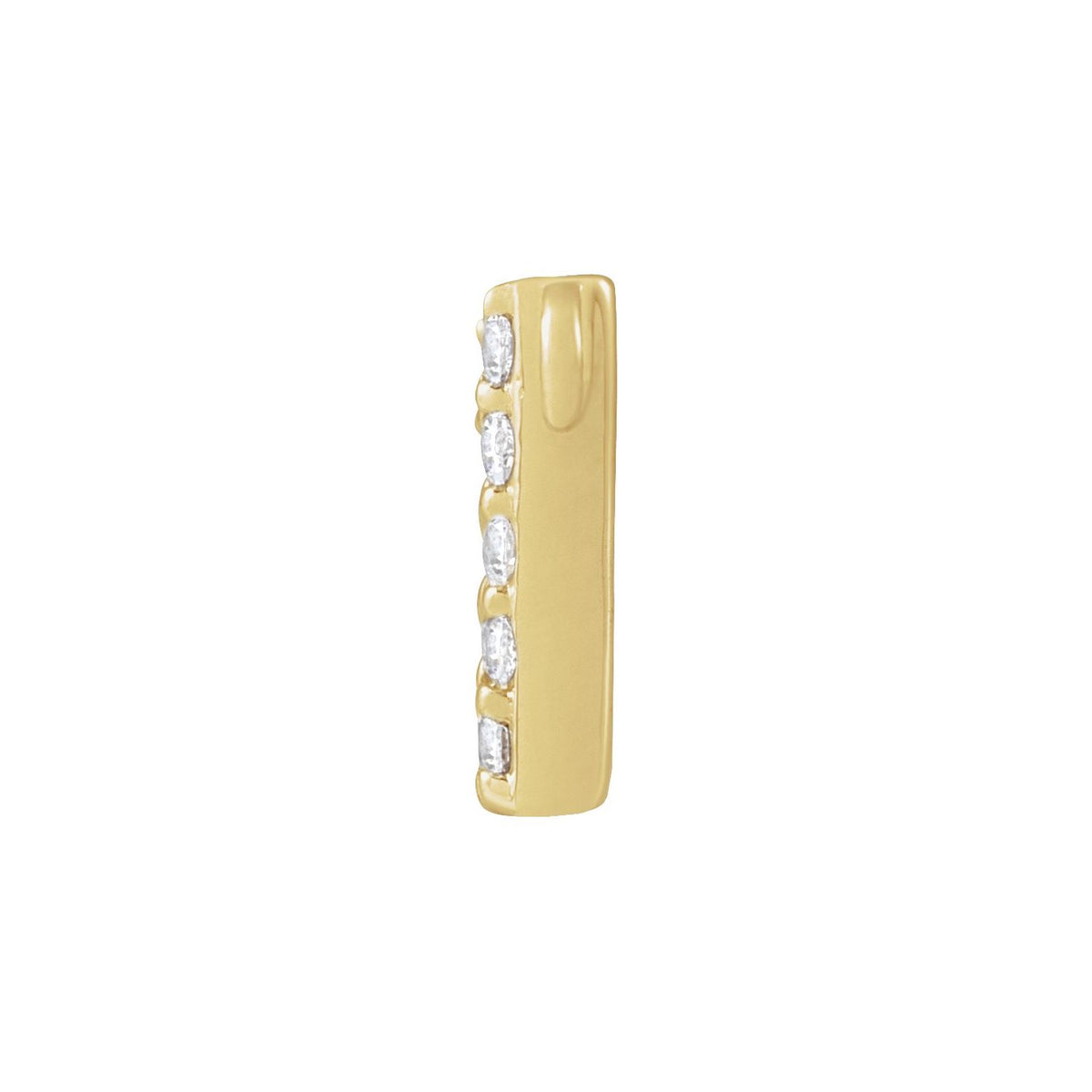 1/6 CTW Lab-Grown Diamond Initial Necklace Center