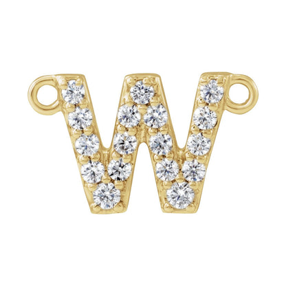 1/6 CTW Lab-Grown Diamond Initial Necklace Center