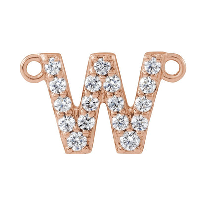 1/6 CTW Lab-Grown Diamond Initial Necklace Center