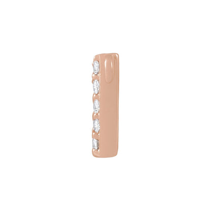 1/6 CTW Lab-Grown Diamond Initial Necklace Center