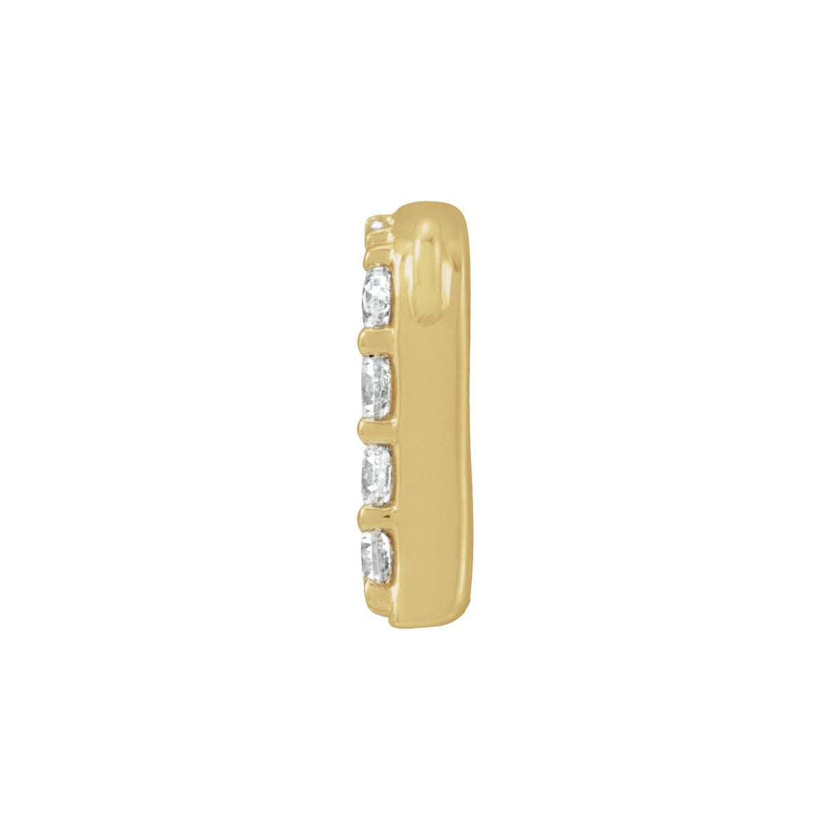 1/8 CTW Lab-Grown Diamond Initial Necklace Center