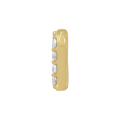 1/8 CTW Lab-Grown Diamond Initial Necklace Center