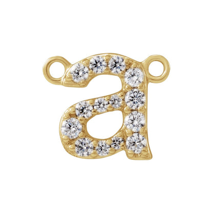 1/8 CTW Lab-Grown Diamond Initial Necklace Center