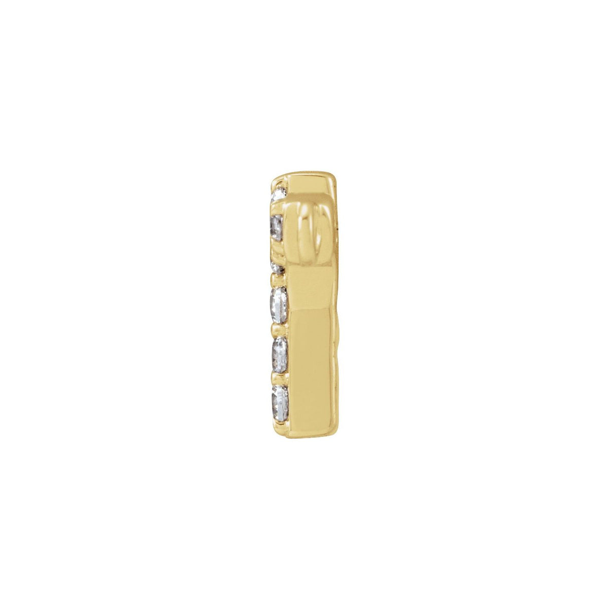 .07 CTW Lab-Grown Diamond Initial Necklace Center