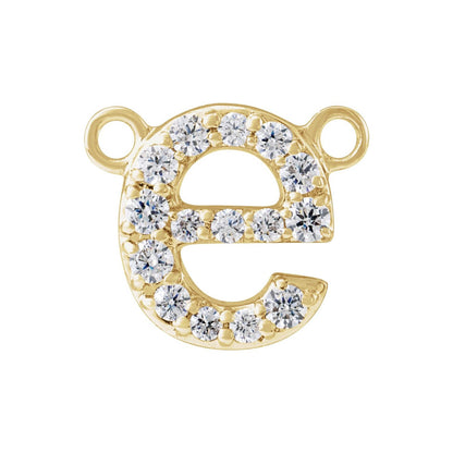 1/10 CTW Lab-Grown Diamond Initial Necklace Center
