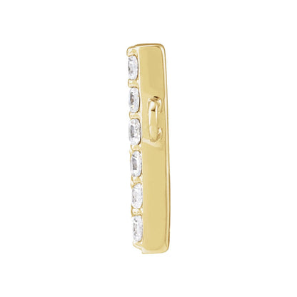 1/8 CTW Lab-Grown Diamond Initial Necklace Center