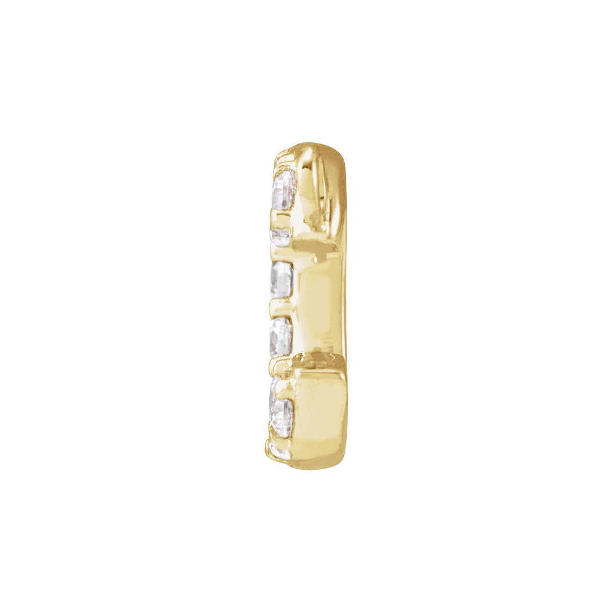 1/10 CTW Lab-Grown Diamond Initial Necklace Center