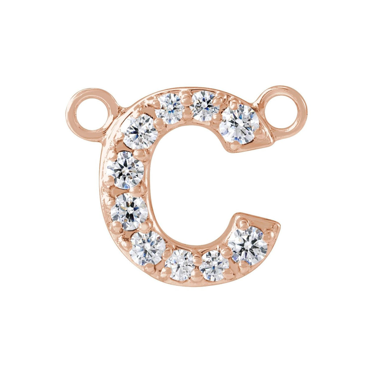 1/10 CTW Lab-Grown Diamond Initial Necklace Center