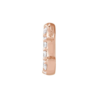 1/10 CTW Lab-Grown Diamond Initial Necklace Center
