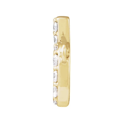 1/8 CTW Lab-Grown Diamond Initial Necklace Center