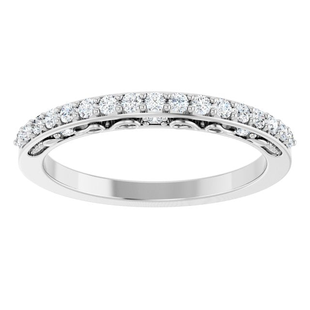1/4 CTW Natural Diamond Anniversary Band, 3.5 x 2.5 mm