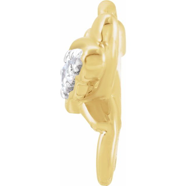 .04 CTW Natural Diamond Hummingbird Dangle