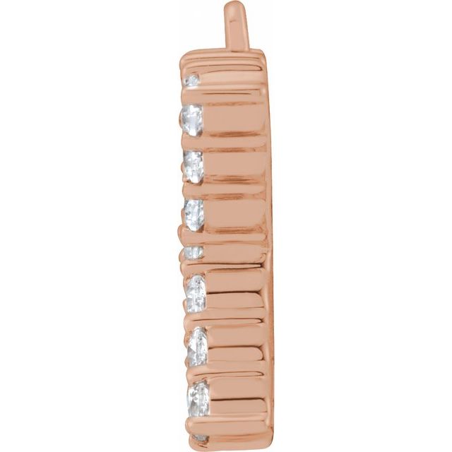 1/5 CTW Lab-Grown Diamond Initial Dangle