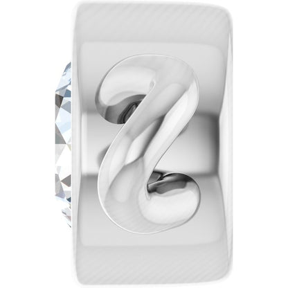 .08 CT Lab-Grown Diamond Bezel-Set Link, 3.75 mm x 7.62 mm