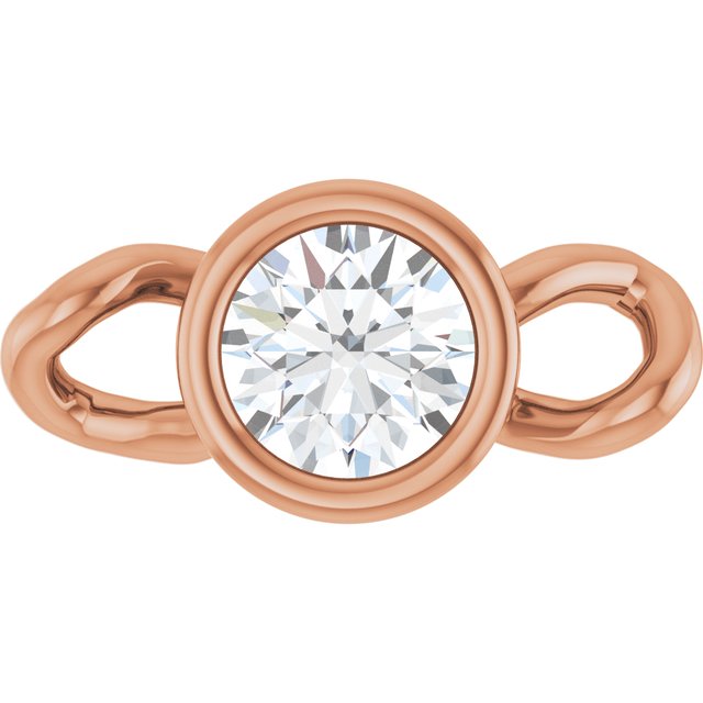 .08 CT Lab-Grown Diamond Bezel-Set Link, 3.75 mm x 7.62 mm