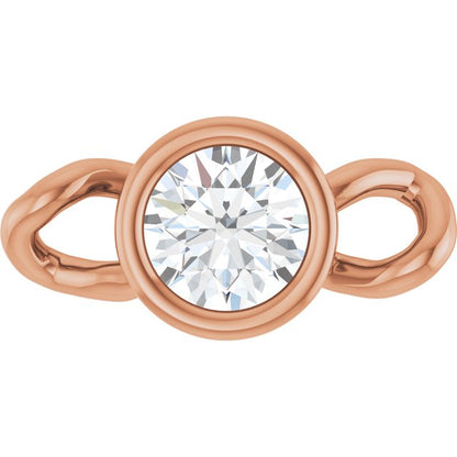 .08 CT Natural Diamond Bezel-Set Link, 3.75 mm x 7.62 mm