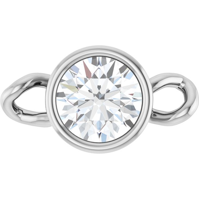 1/5 CT Lab-Grown Diamond Bezel-Set Link, 4.75 mm x 8.7 mm