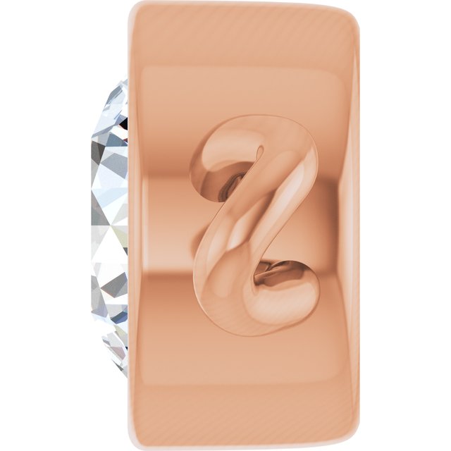 1/5 CT Lab-Grown Diamond Bezel-Set Link, 4.75 mm x 8.7 mm