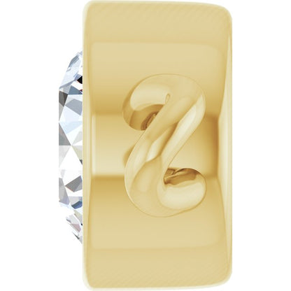 1/5 CT Lab-Grown Diamond Bezel-Set Link, 4.75 mm x 8.7 mm