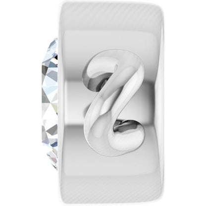 1/6 CT Natural Diamond Bezel-Set Link, 4.25 mm x 8.23 mm
