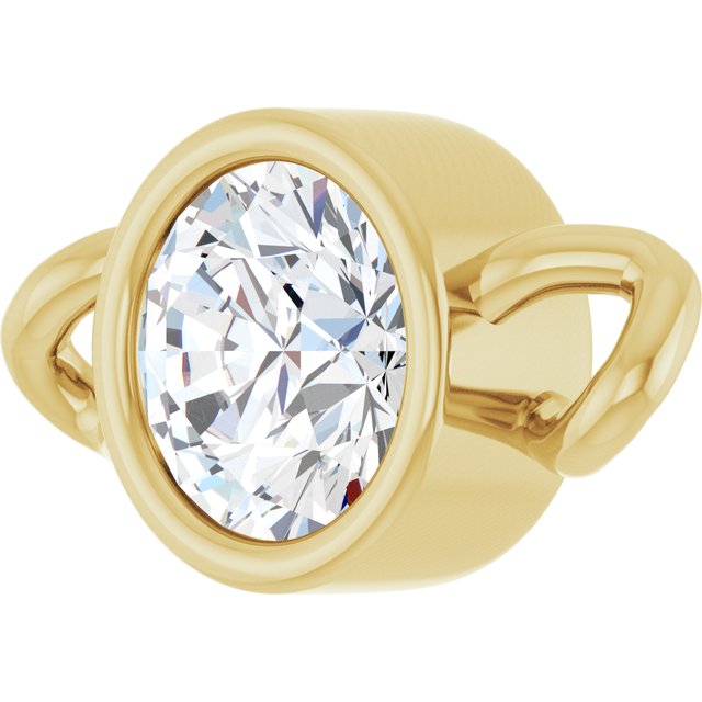1/6 CT Natural Diamond Bezel-Set Link, 4.25 mm x 8.23 mm