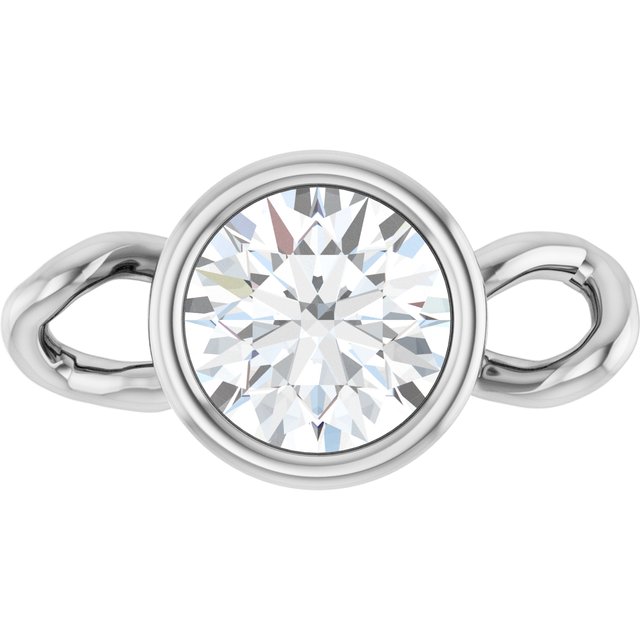 1/6 CT Natural Diamond Bezel-Set Link, 4.25 mm x 8.23 mm