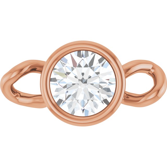 1/6 CT Natural Diamond Bezel-Set Link, 4.25 mm x 8.23 mm