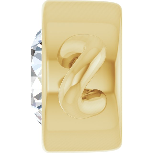 1/8 CT Lab-Grown Diamond Bezel-Set Link, 4.25 mm x 8.23 mm