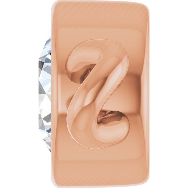 1/10 CT Natural Diamond Bezel-Set Link, 4 mm x 7.99 mm