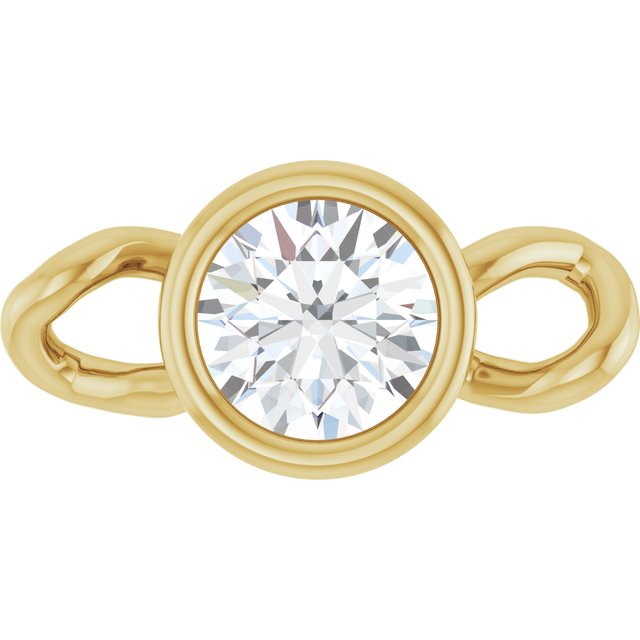 1/10 CT Lab-Grown Diamond Bezel-Set Link, 4 mm x 7.99 mm