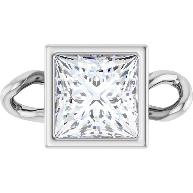 1/4 CT Natural Diamond Bezel-Set Link, 4.75 mm x 8.77 mm