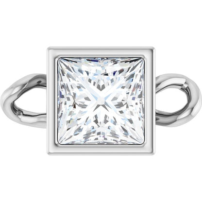 1/4 CT Natural Diamond Bezel-Set Link, 4.75 mm x 8.77 mm