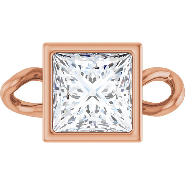1/4 CT Natural Diamond Bezel-Set Link, 4.75 mm x 8.77 mm