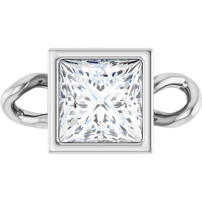 1/4 CT Natural Diamond Bezel-Set Link, 4.75 mm x 8.77 mm