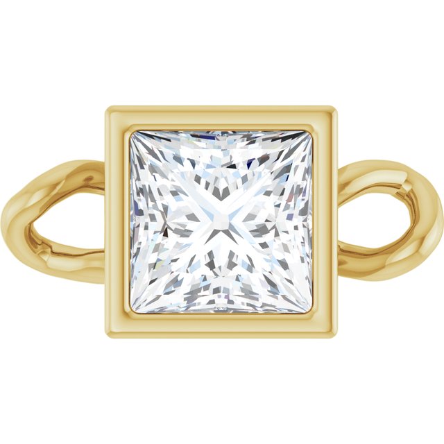 1/4 CT Natural Diamond Bezel-Set Link, 4.75 mm x 8.77 mm