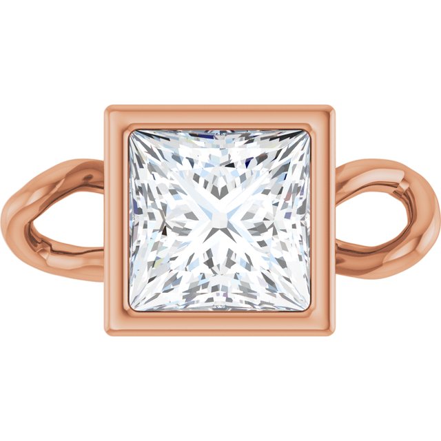 1/4 CT Natural Diamond Bezel-Set Link, 4.75 mm x 8.77 mm