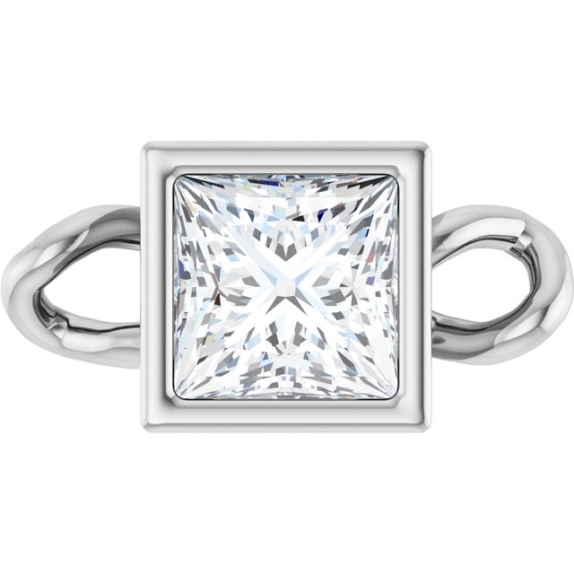 1/5 CT Natural Diamond Bezel-Set Link, 4.25 mm x 8.34 mm