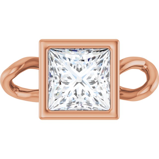 1/5 CT Natural Diamond Bezel-Set Link, 4.25 mm x 8.34 mm