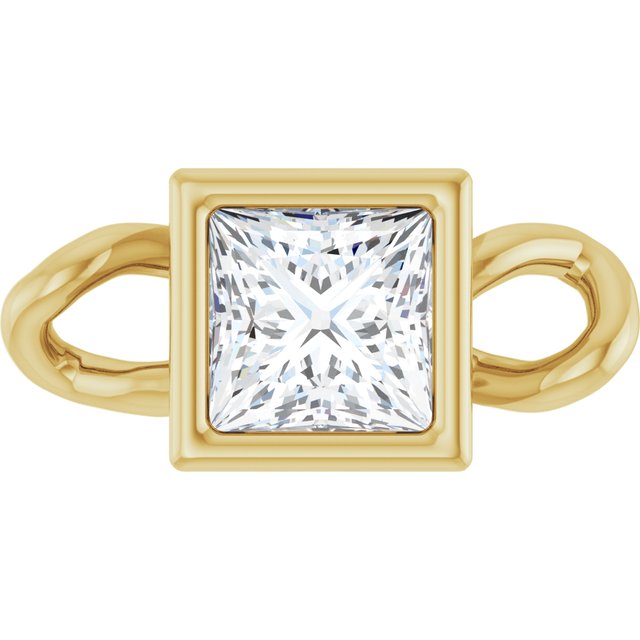 1/8 CT Natural Diamond Bezel-Set Link, 3.75 mm x 7.89 mm
