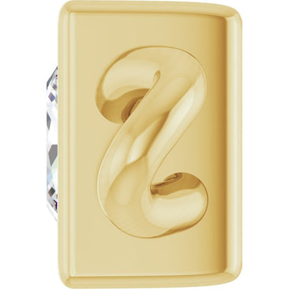 1/10 CT Lab-Grown Diamond Bezel-Set Link, 3.5 mm x 7.59 mm