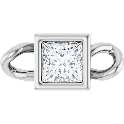 1/10 CT Natural Diamond Bezel-Set Link, 3.5 mm x 7.59 mm