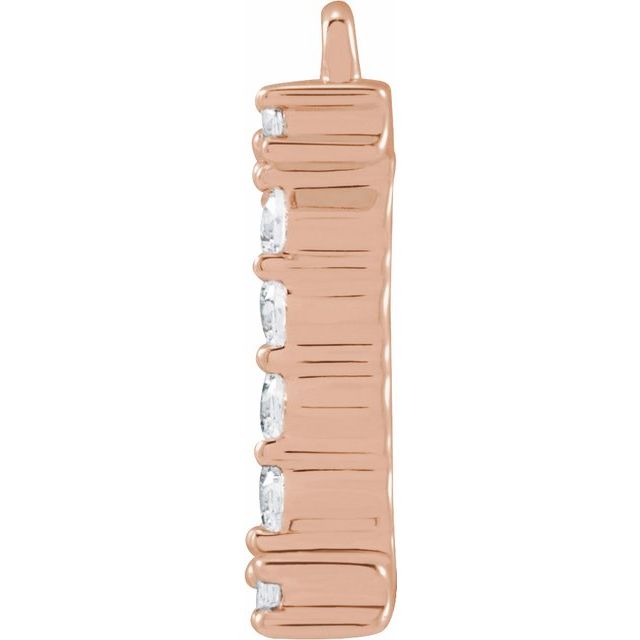 1/7 CTW Lab-Grown Diamond Initial Dangle
