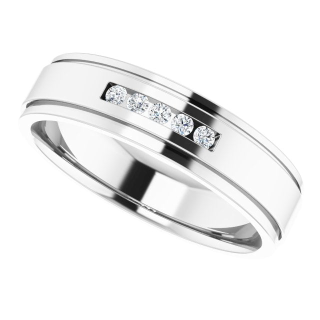 1/10 CTW Lab-Grown Diamond Band, 5.7 mm